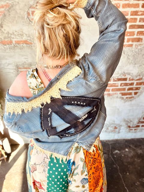 Mixed Media Overalls