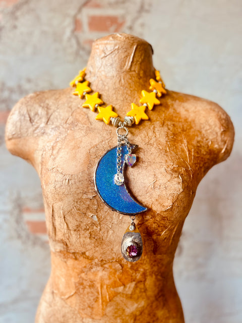 The Stars & Moon Go With You - Necklace
