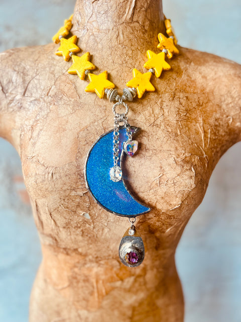The Stars & Moon Go With You - Necklace