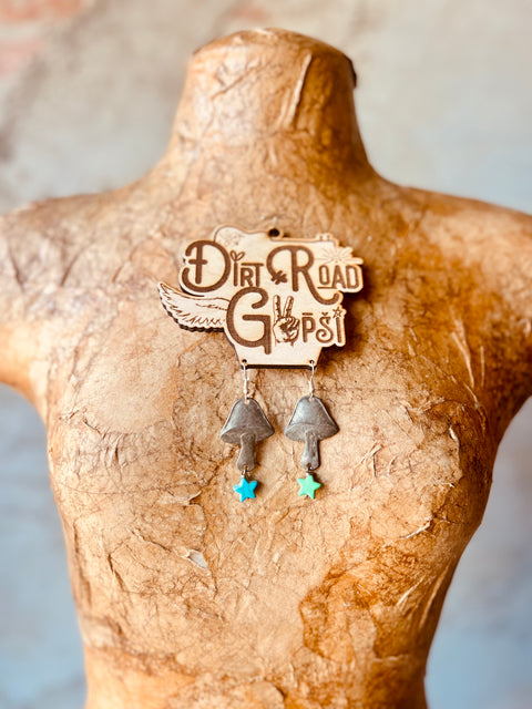 Mushroom Star Earrings