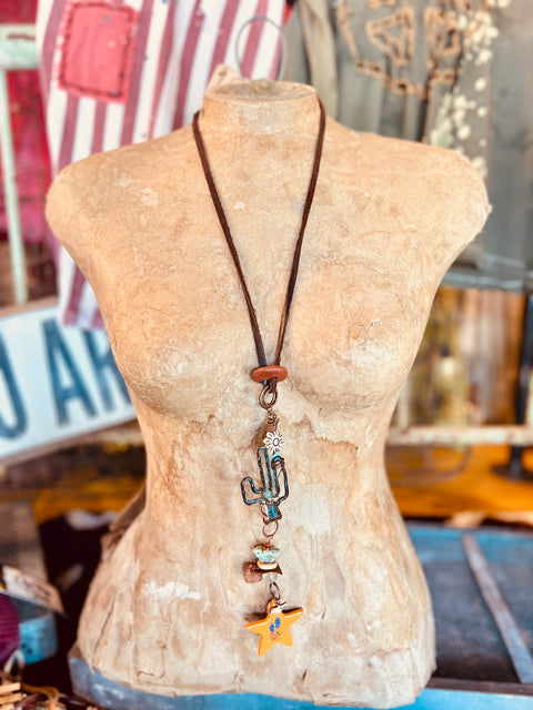 Texas Blue Bonnet Necklace