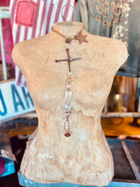 Rusty Star Mirror Hanger