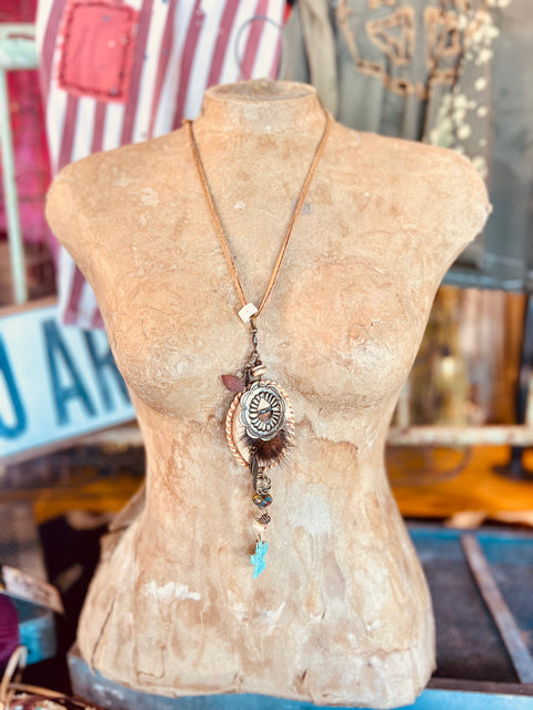 Turquoise Falcon Necklace