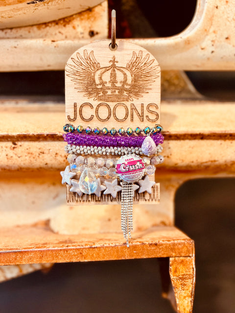 Large Arm Candy Stack- Purple Crush