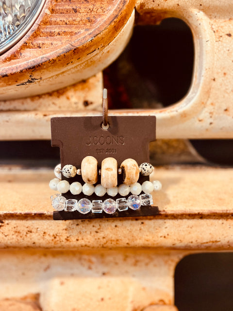 Small Arm Candy Stack - Wooden Beads