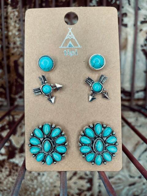 Arrow Trio Earrings