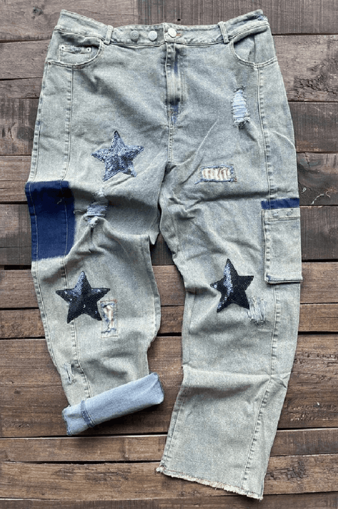Galaxy Dreamer Jeans - DIRT ROAD GYPSI