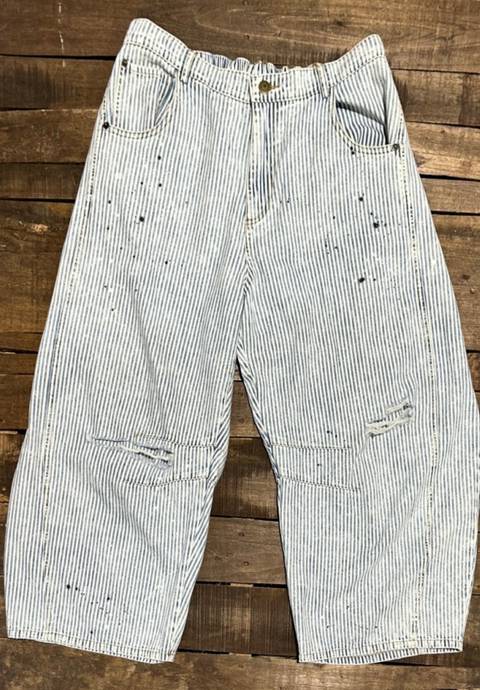 Barrel Jeans - Striped
