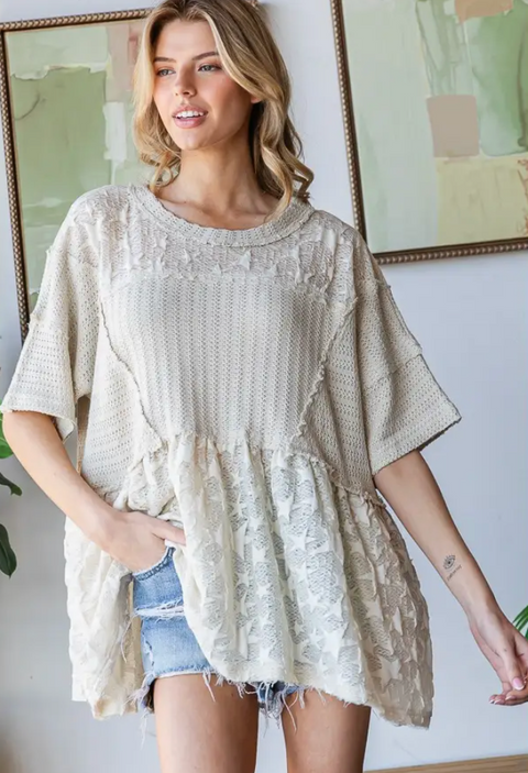 Star Flare Top - Natural