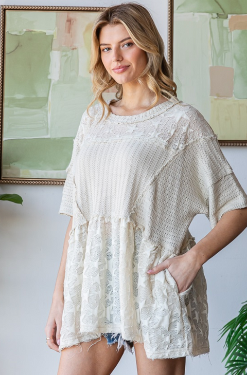 Star Flare Top - Natural
