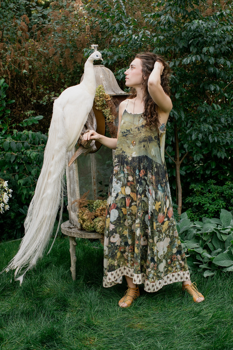 I Dream In Flowers Boheme Long Maxi Dress - Bees