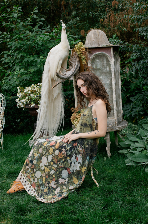 I Dream In Flowers Boheme Long Maxi Dress - Bees