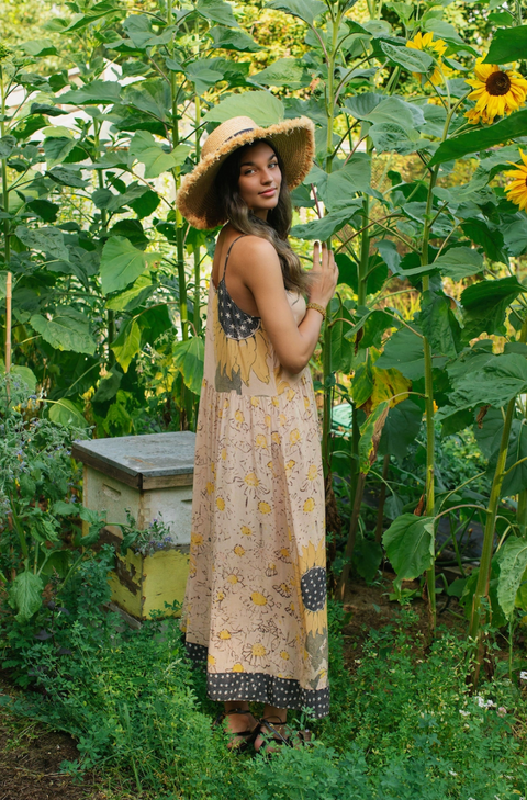 Milk & Honey Boheme Long Maxi Dress - Sunflower & Bee