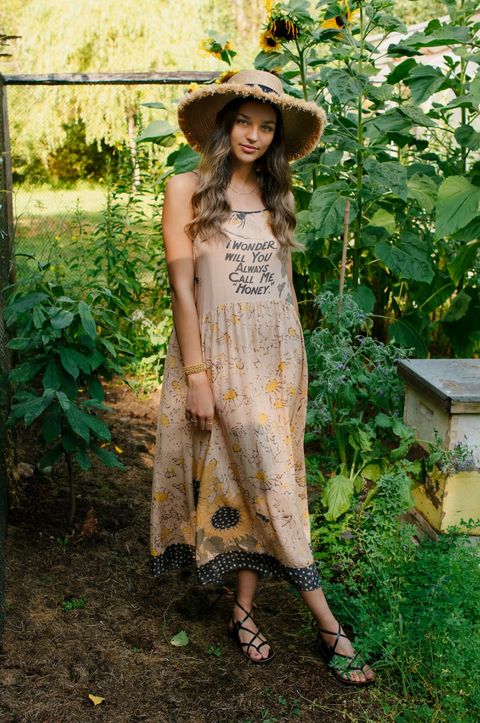 Milk & Honey Boheme Long Maxi Dress - Sunflower & Bee