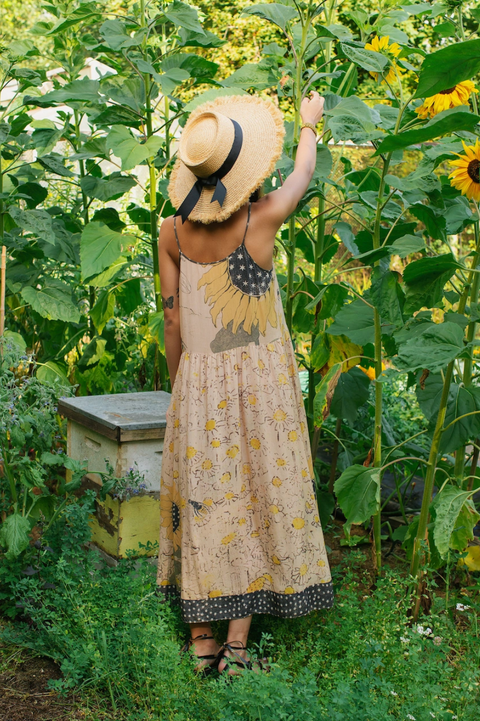 Milk & Honey Boheme Long Maxi Dress - Sunflower & Bee