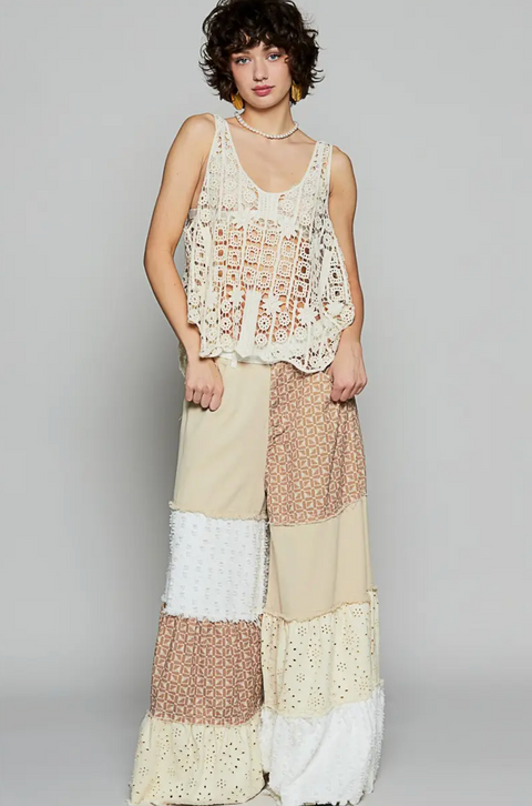 Scoop Neck Crochet Tank