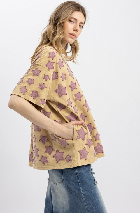 All The Stars Tee - Taupe