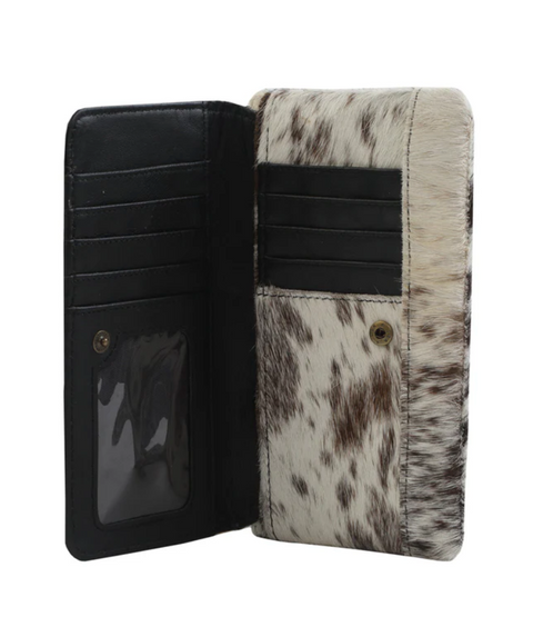 Cookie Crunch Leather & Hair-on Wallet