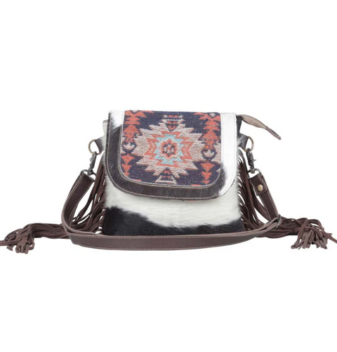 Sphynx Leather & Hair-on Crossbody Bag