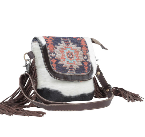 Sphynx Leather & Hair-on Crossbody Bag