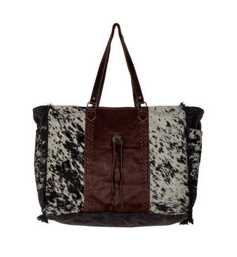 Rosalinda Cross Stitched Weekender Bag
