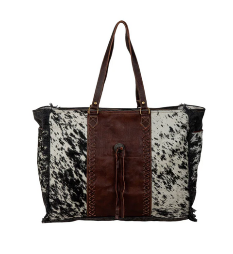 Rosalinda Cross Stitched Weekender Bag