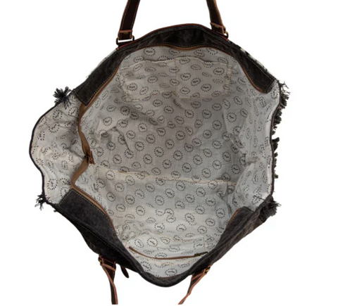Rosalinda Cross Stitched Weekender Bag