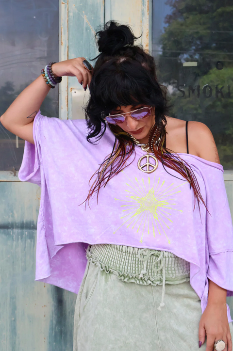 Dream Crop Tee - Violet