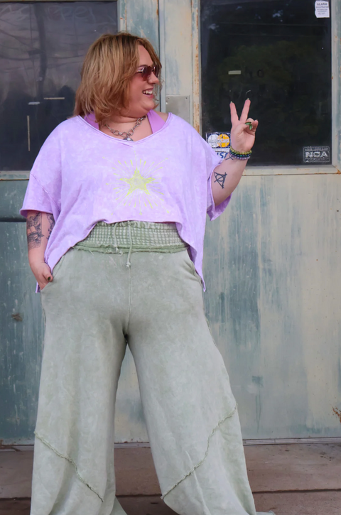 Dream Crop Tee - Violet