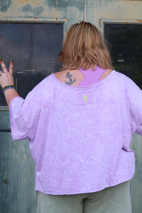 Dream Crop Tee - Violet