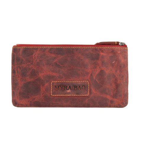 Western Fork Wallet in Red Russet