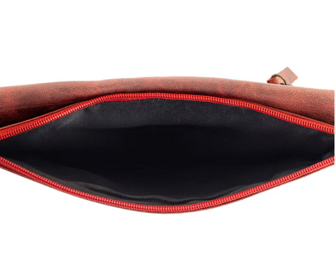 Western Fork Wallet in Red Russet