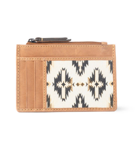 Desert Diamond Credit Card Holder - Black & Brown