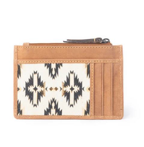 Desert Diamond Credit Card Holder - Black & Brown