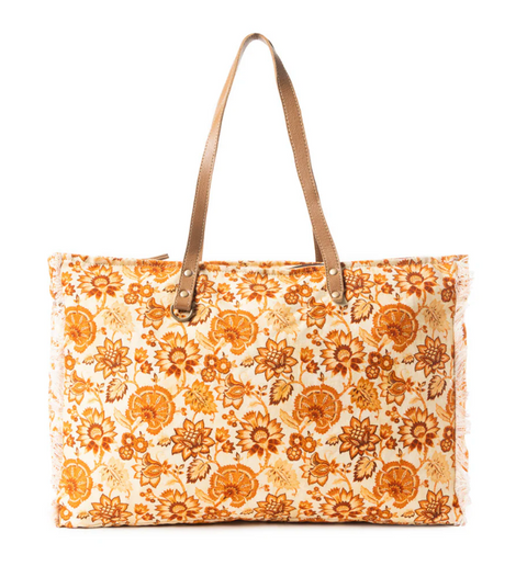 Delft Garden Weekender - Yellow & Red