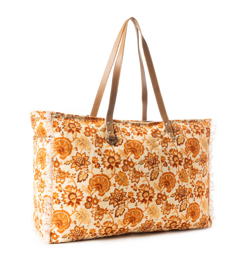 Delft Garden Weekender - Yellow & Red
