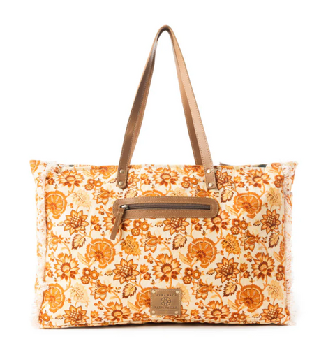 Delft Garden Weekender - Yellow & Red