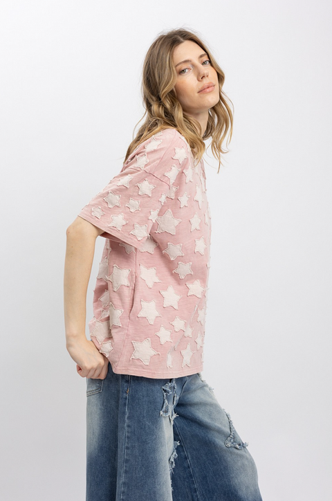 All The Stars Tee - Dusty Pink