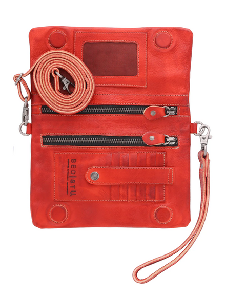 Cadence Wallet Crossbody - Red Rustic