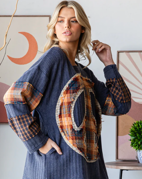 Thermal Peace Top - Navy