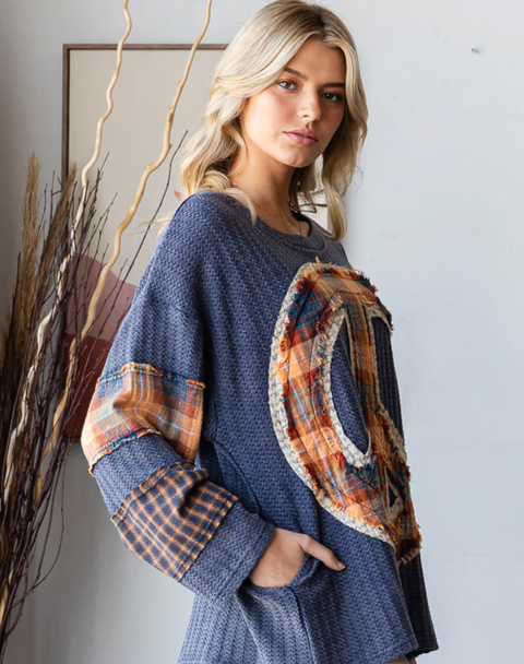 Thermal Peace Top - Navy