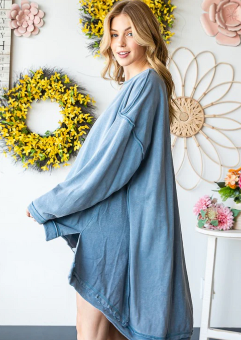 Oversized Hi-Lo Pullover