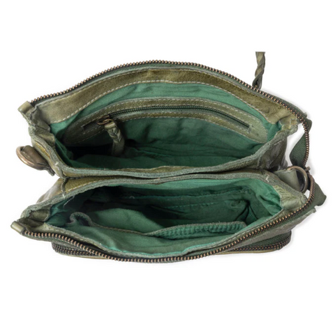 Mossveil Leather Bag - Green