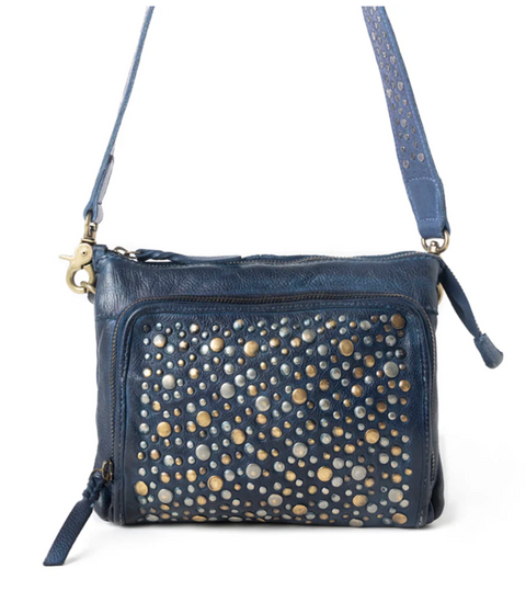 Mossveil Leather Bag - Blue