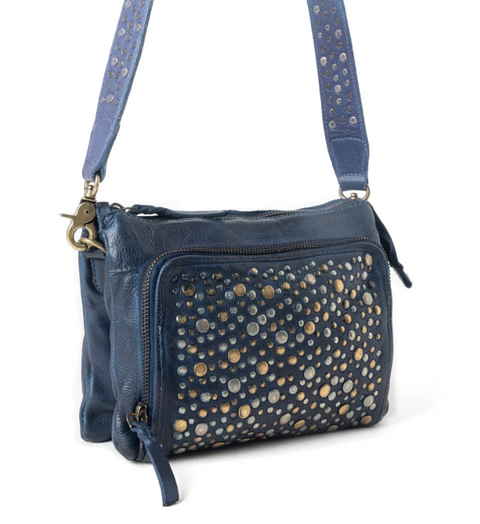 Mossveil Leather Bag - Blue