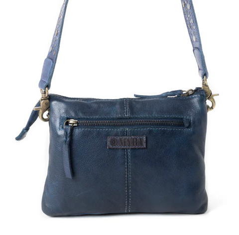 Mossveil Leather Bag - Blue