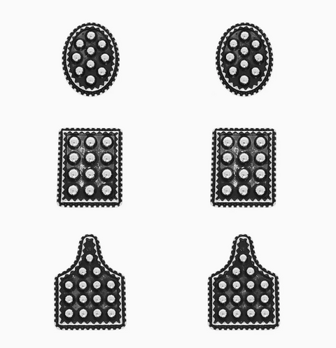 Bubble Stud Earrings Set