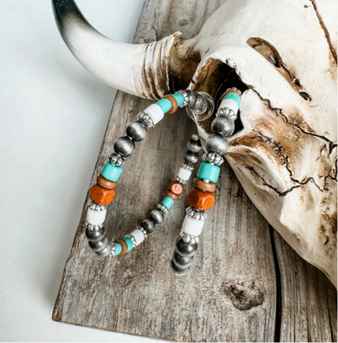 Navajo Style Hoop Earrings