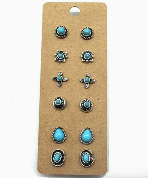 Western Love Earrings Set