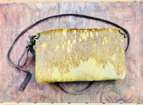 Leather Feather Clutch - DIRT ROAD GYPSI